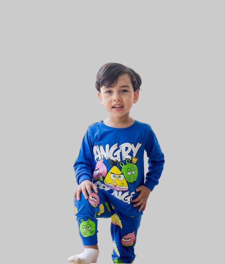 Boys’ Autumn Pjs – Blue Angry Bird – 10850