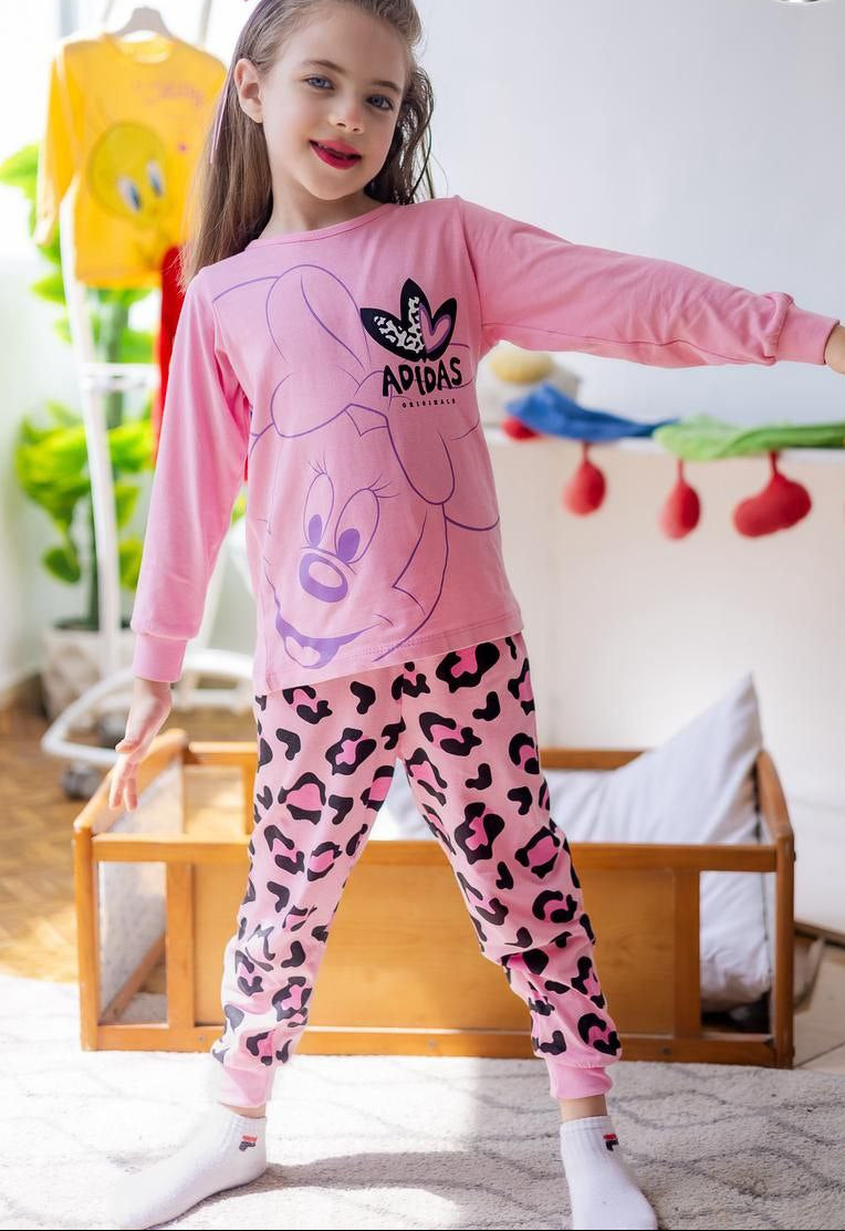 Girls’ Autumn Pjs – Pink Mini – 10850