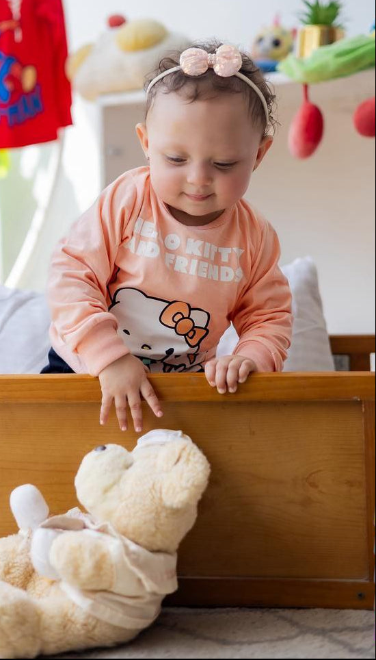 Girls’ Autumn Pjs – Orange Kitty Friends – 10850