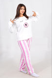 Women’s Pink Bear Polar Pajamas – 10836