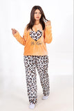 Women’s Polar Pajamas – Be Kind Leopard – 10836