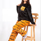 Women’s Tiger Cozy Polar Pajamas – 10836