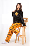 Women’s Tiger Cozy Polar Pajamas – 10836