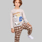 Boys’ Cotton Pajama Set – Snoopy Smile – 10835