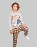 Boys’ Cotton Pajama Set – Snoopy Smile – 10835