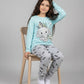 Girls’ Elephant & Owl Cotton Pajama Set – 10835