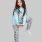 Girls’ Elephant & Owl Cotton Pajama Set – 10835