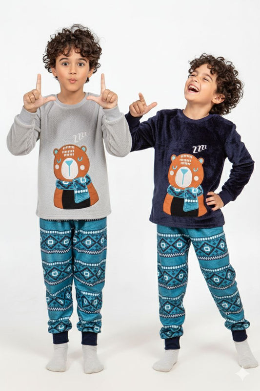 Boys' Polar Pajama – 3D Bear – 10828