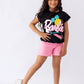 Girls’ T-shirt & Shorts Summer Set – Black Barbie  – 10811 / 10816