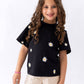 Girls’ T-shirt & Shorts Summer Set – Black – 10811 / 10816