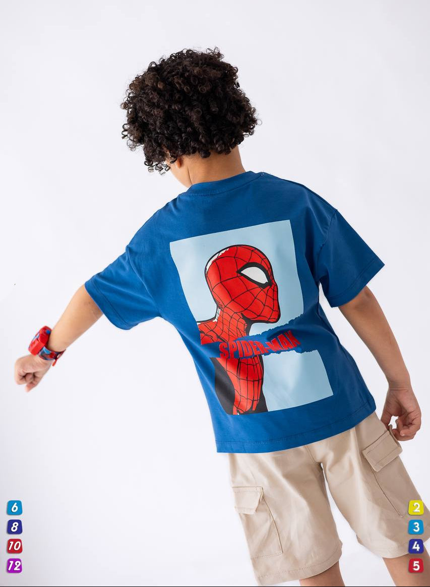 Boys’ T-shirt & Shorts Summer Set – Blue – 10811 / 10816