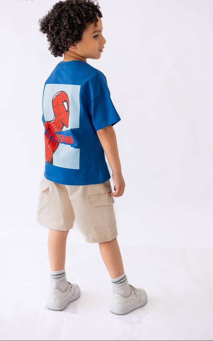 Boys’ T-shirt & Shorts Summer Set – Blue – 10811 / 10816
