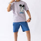 Boys’ T-shirt & Shorts Summer Set – Gray – 10811 / 10816