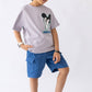Boys’ T-shirt & Shorts Summer Set – Gray – 10811 / 10816