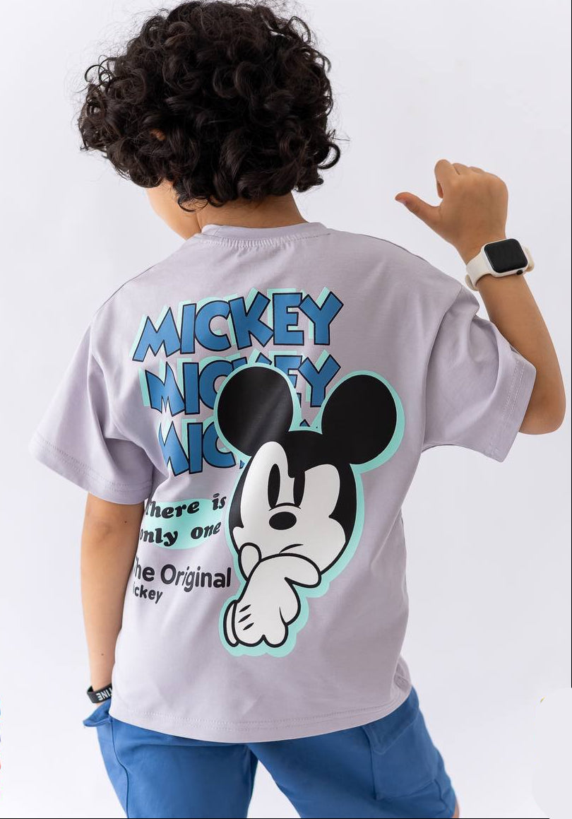 Boys’ T-shirt & Shorts Summer Set – Gray – 10811 / 10816
