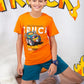 Boys’ Summer Pajama – Orange – Shorts and Tee – 10809