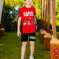 Boys’ Summer Set – Red NASA – 10813