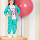 Girls' Autumn 3-Pcs Set – Turquois Kitty – 10849