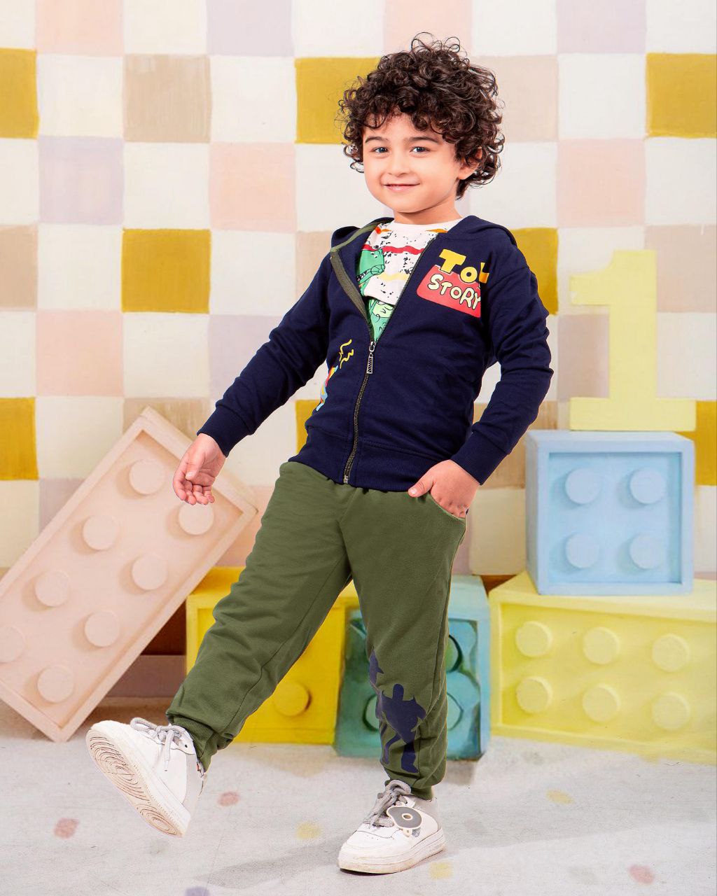 Boys' Autumn 3-Pcs Set – Dino – 10849