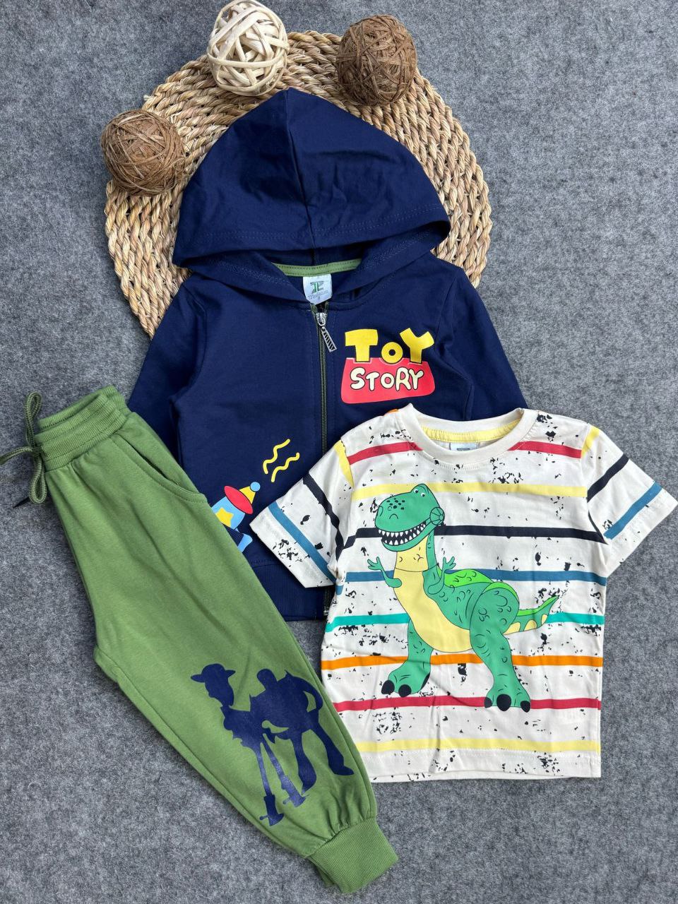 Boys' Autumn 3-Pcs Set – Dino – 10849