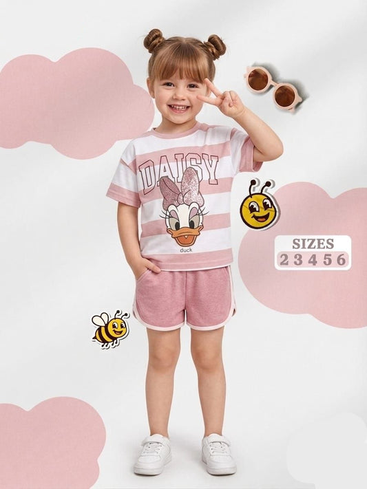Girls’ Summer Set – Pink Daisy – 10859