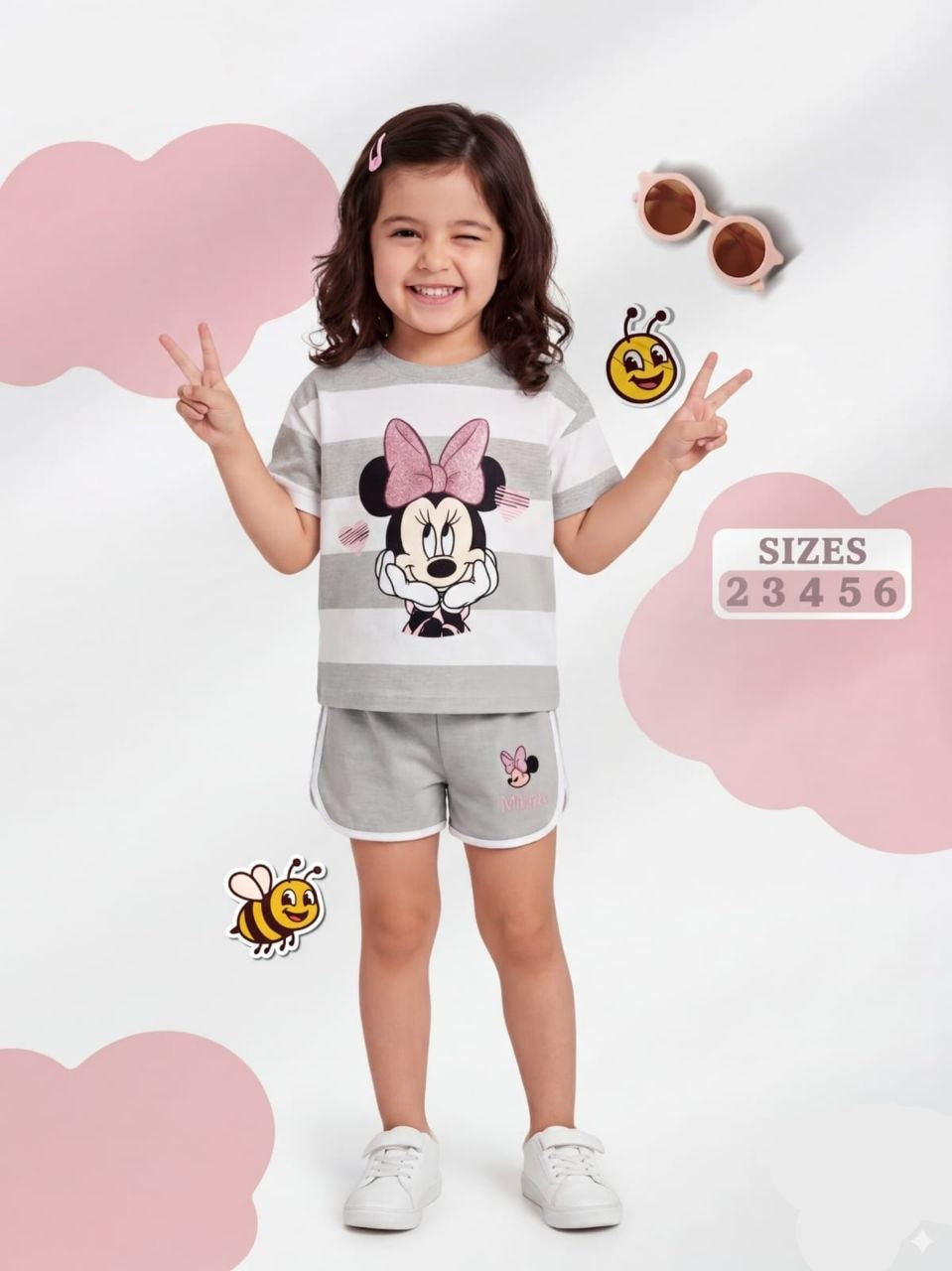 Girls’ Summer Set – Gray Minnie – 10859