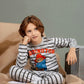 Boys’ Cotton Pajama Set – Paddington Bear Striped – 10835