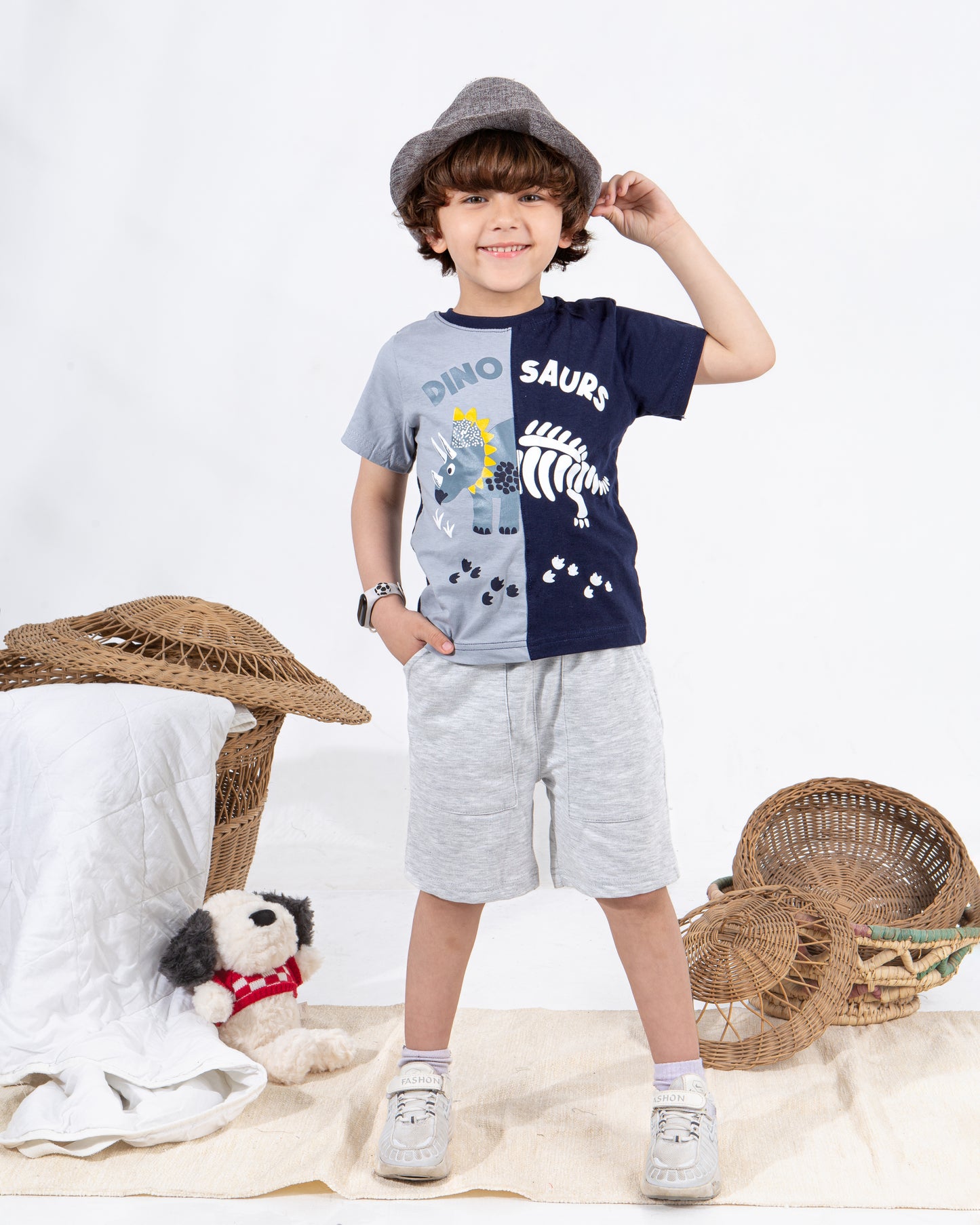 Boys’ Summer Set – Gray Dino – 10860