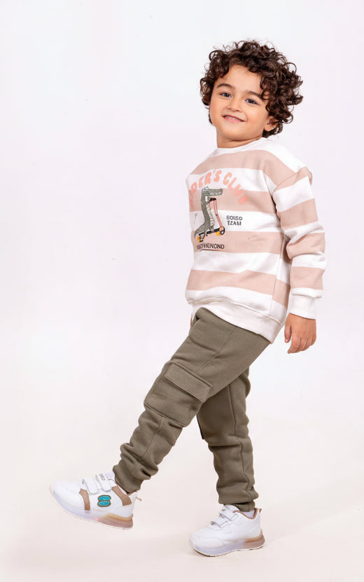 Boys' Winter Set - Striped crocodile - 10842
