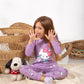 Girls’ Autumn Pajama – Purple – 10863