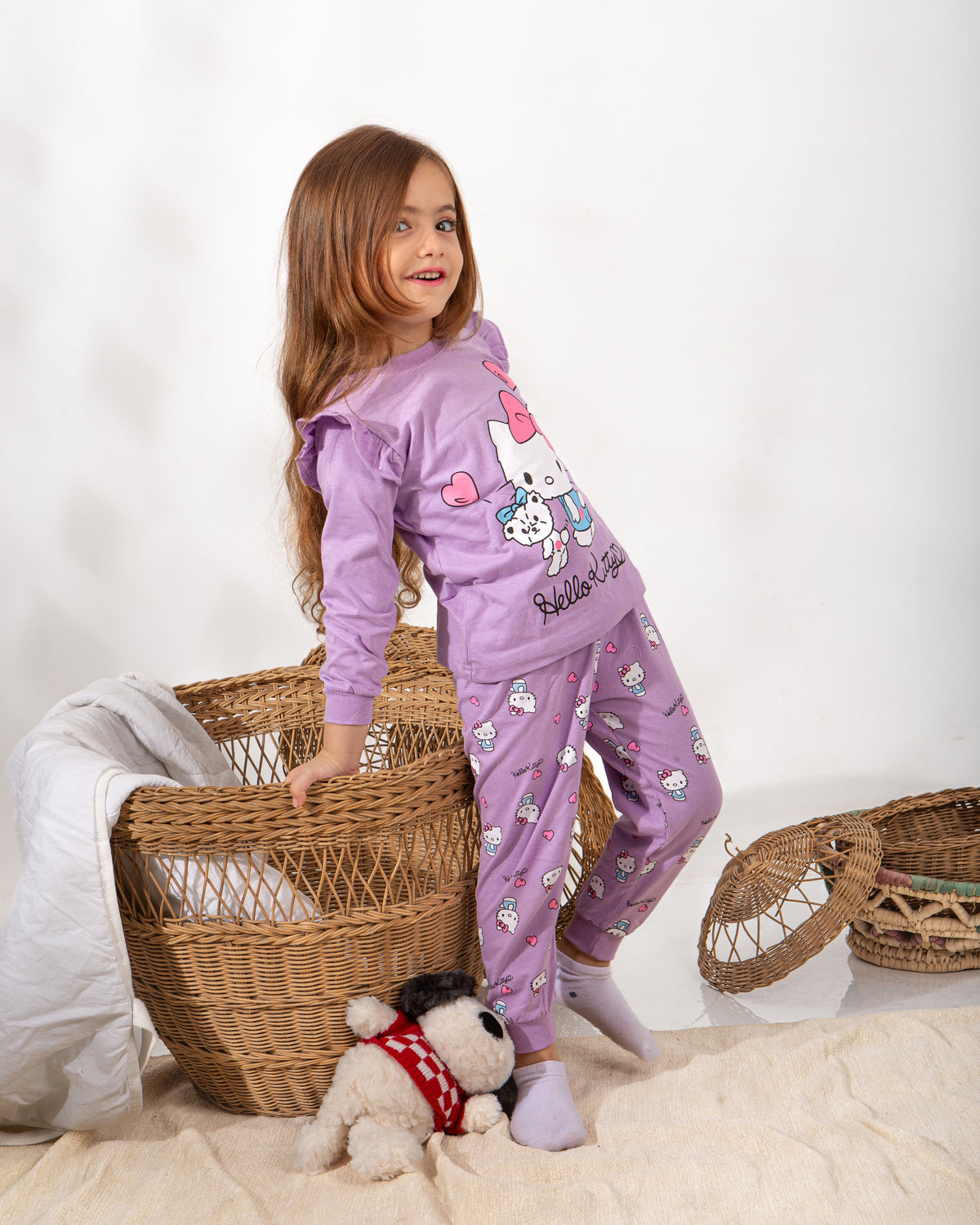 Girls’ Autumn Pajama – Purple – 10863