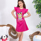 Girls' "I WOOF Weekends" Pink Summer Nightdress – Premium Full Lycra Cotton – 10853