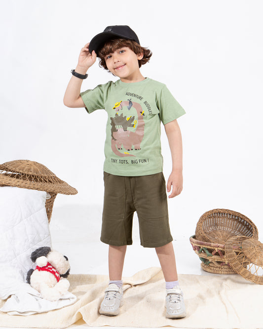 Boys’ Summer Set – green Dino – 10860
