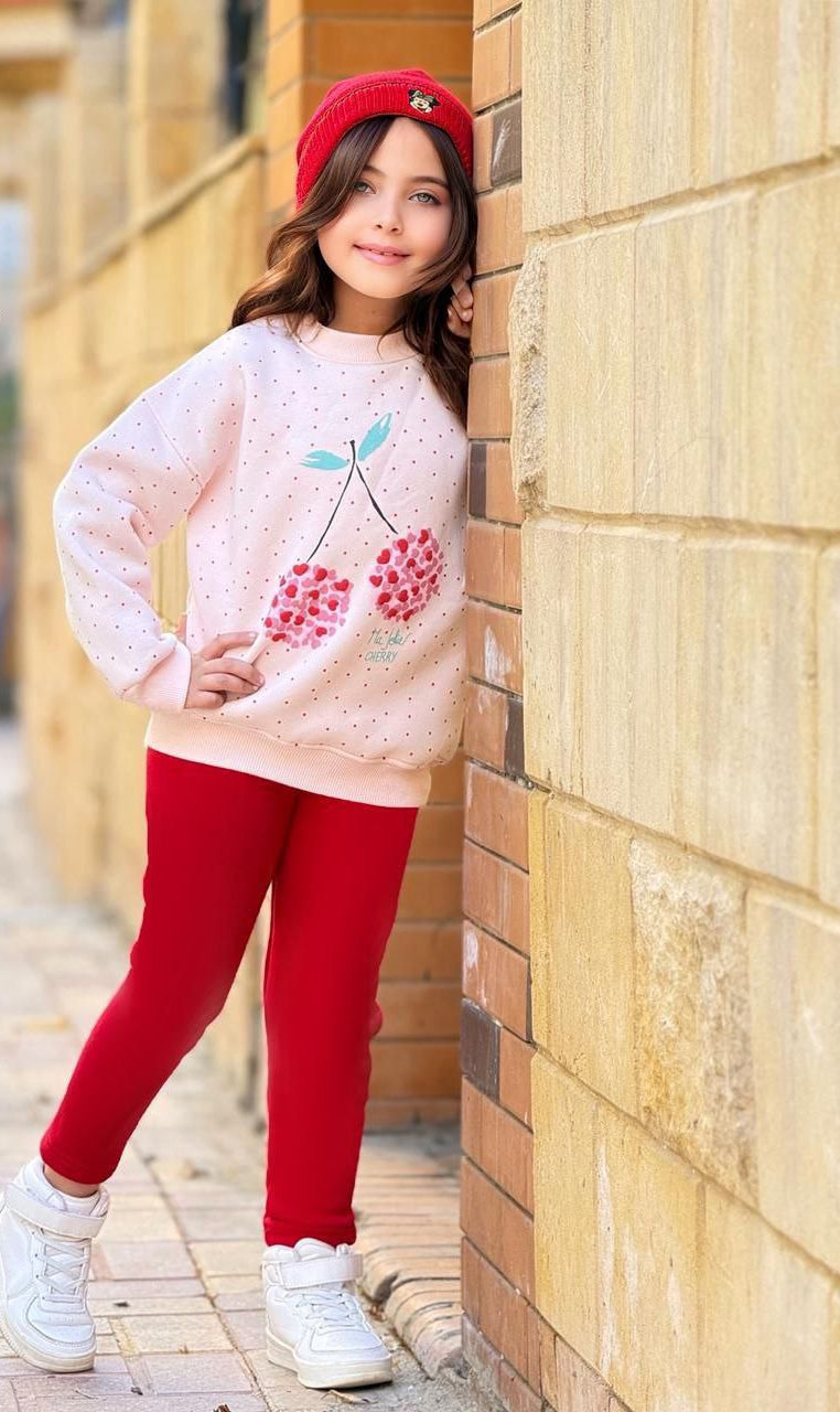 Girls' Winter Set - Red Cherry - 10844