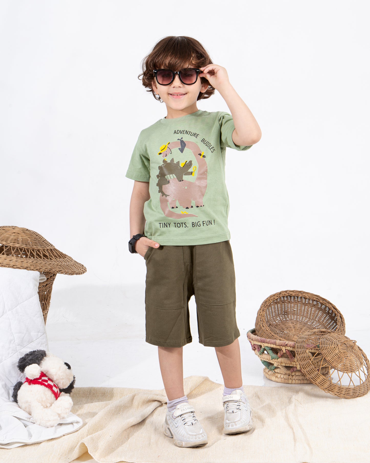 Boys’ Summer Set – green Dino – 10860