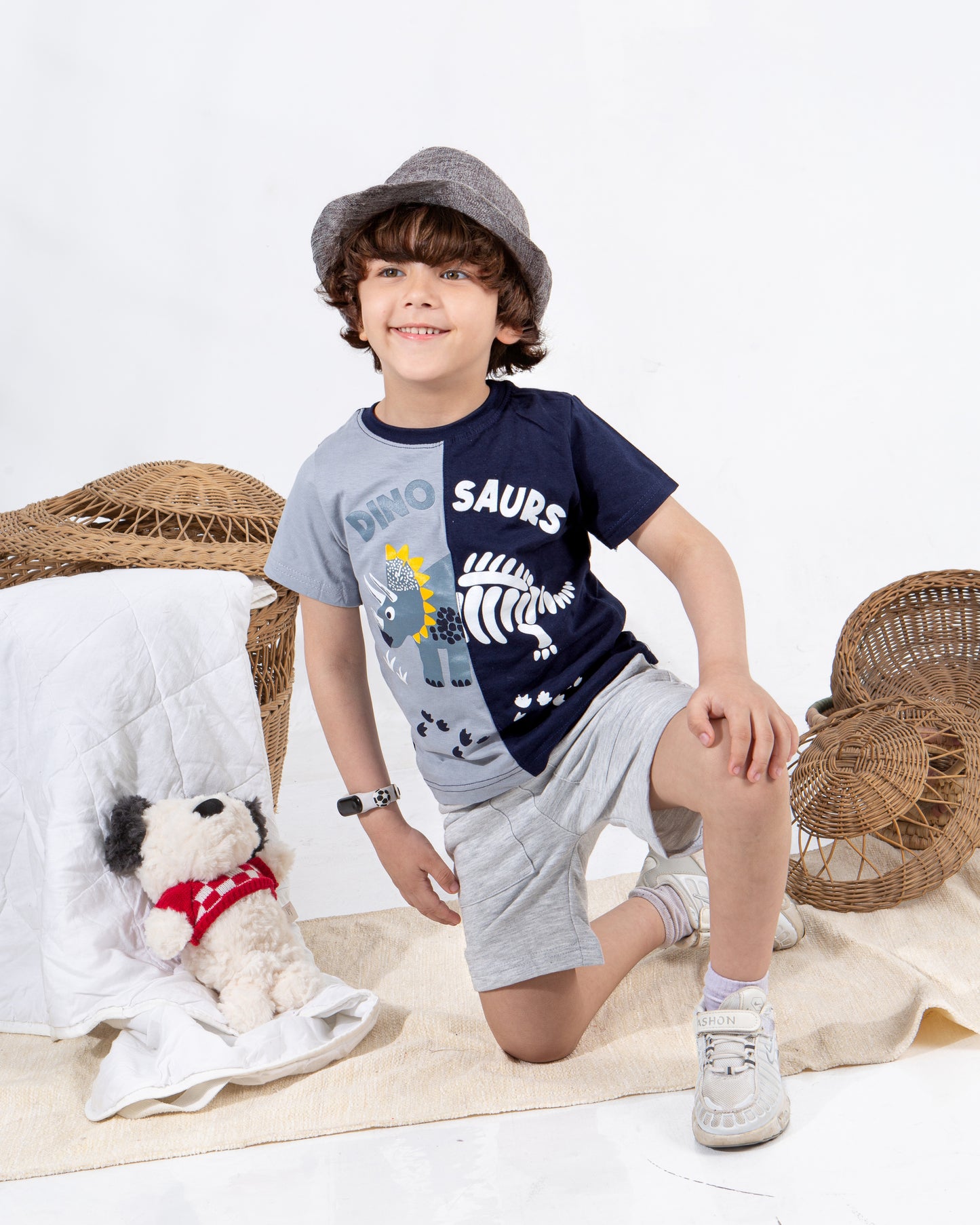 Boys’ Summer Set – Gray Dino – 10860