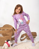 Girls’ Autumn Pajama – Purple – 10863
