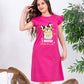 Girls' "I WOOF Weekends" Pink Summer Nightdress – Premium Full Lycra Cotton – 10853
