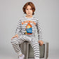 Boys’ Cotton Pajama Set – Paddington Bear Striped – 10835