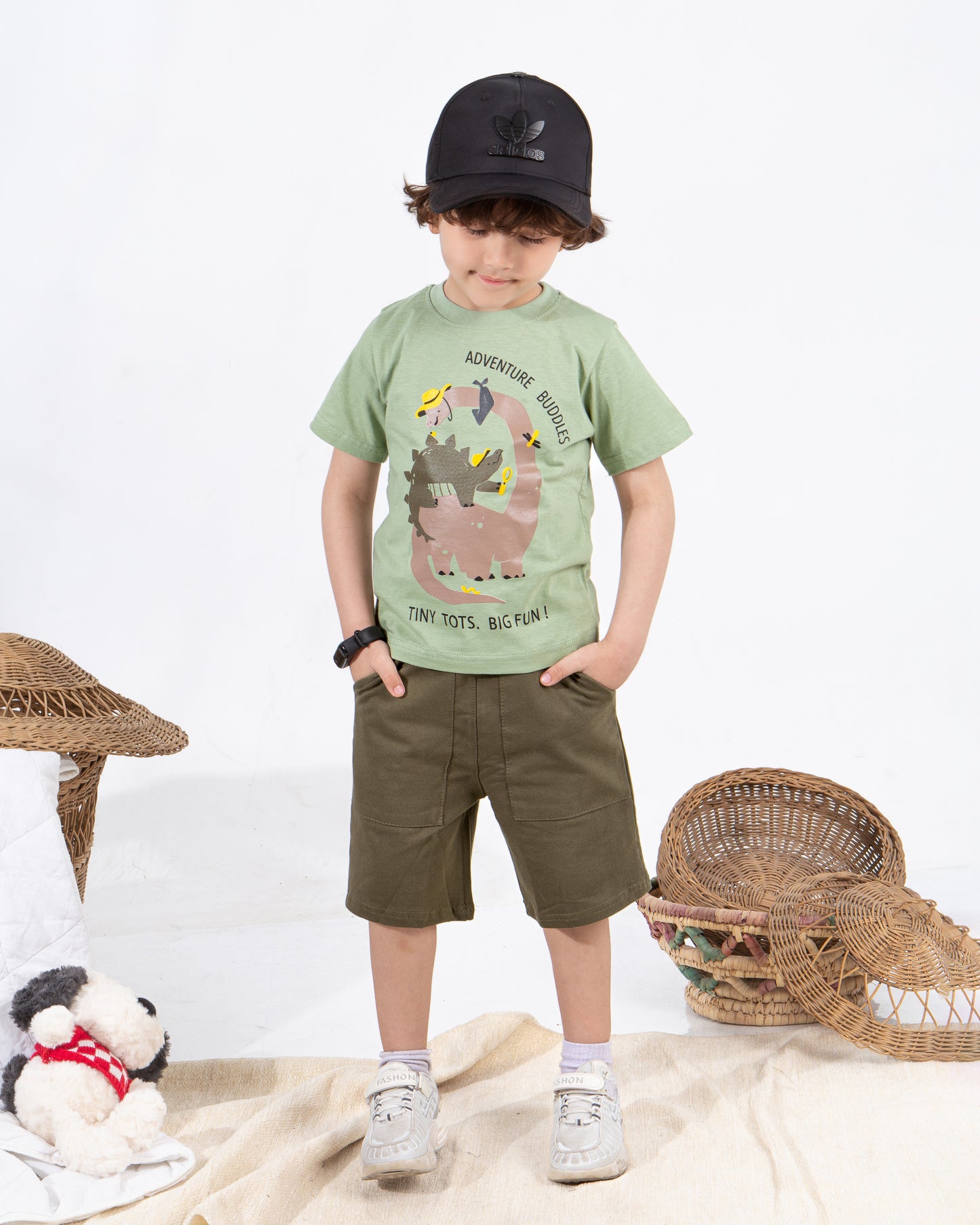 Boys’ Summer Set – green Dino – 10860