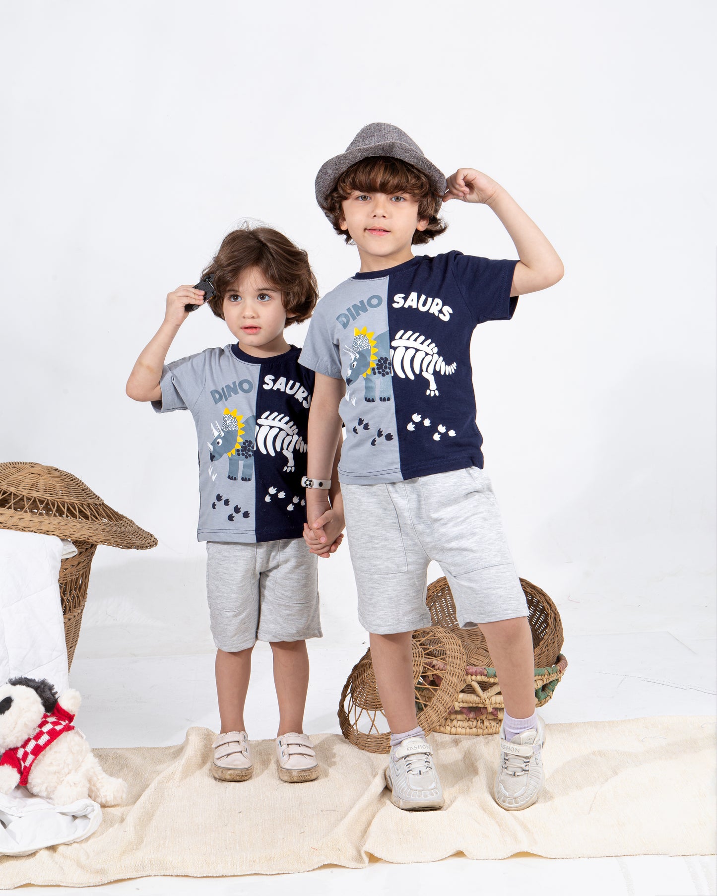 Boys’ Summer Set – Gray Dino – 10860